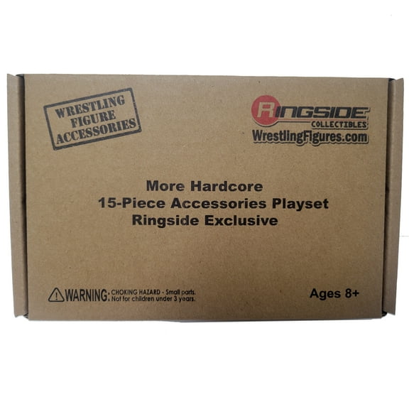 More Hardcore 15-Piece Accessory Playset - Ringside Exclusive Ringside Collectibles Toy Wrestling Figure Accessories