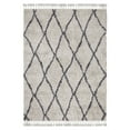 thumbnail image 4 of Better Homes & Gardens Lattice Trellis Fringed Shag Rug, 5'3" x 7', White, 4 of 9