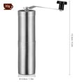 thumbnail image 2 of Amdohai Manual Coffee Grinder Portable Hand Coffee Grinder with Adjustable Setting Conical Ceramic Burr Grinder Stainless Steel Coffee Mill for Drip Coffee Espresso for Home and Travel, 2 of 7