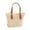 beige, variant on Women Straw Woven Handbag Handwoven Boho Top Handle Satchel Purse with Zipper Tote for Travel Vacation Beach Summer , khaki