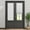 White-Blackout, variant on LazBlinds Cordless Cellular Shades for French Doors, No Drill French Door Blinds for Privacy, Light Filtering Honeycomb Shades for Front Door Patio Sliding Glass Door, 1 Pack, 12" W x 70" H, White