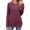 *Wine, variant on ClodeEU Women's Long Sleeve Crew Neck Shirts,Fall Slim Fit Tunic Casual Basic Tee Blue,Womens Plus XL