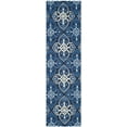 thumbnail image 2 of SAFAVIEH Four Seasons Chelsea Medallion Polyester Runner Rug, Navy/Ivory, 2'3" x 8', 2 of 6