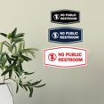 thumbnail image 3 of Signs ByLITA Fancy No Public Restroom Toilet Graphic Sign (Blue) - Large, 3 of 6