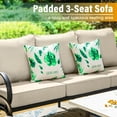 thumbnail image 4 of Sophia&William 6 Piece Patio Conversation Set Outdoor Table and Sofa Chairs Furniture Sets with 2 Ottomans, Beige, 4 of 10
