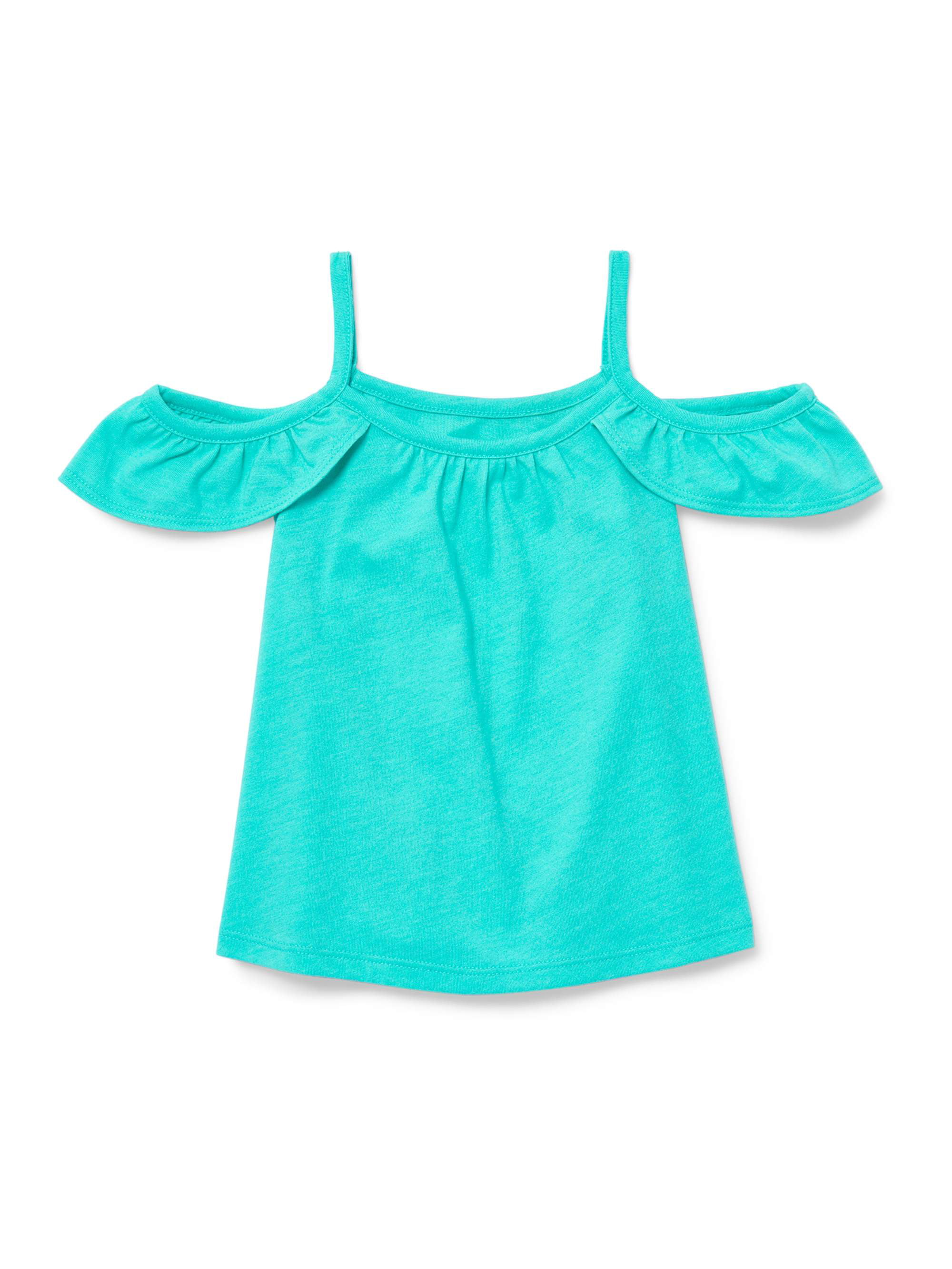 The Children's Place Toddler Girls' Cold Shoulder Ruffle Tank Top ...