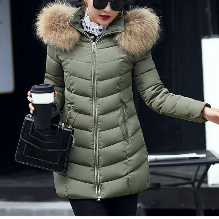 Women's Winter Fashion Cropped Bubble Jackets Stand Collar Hoodie Puffer  Jacket Raglan Sleeve Quilted Coats