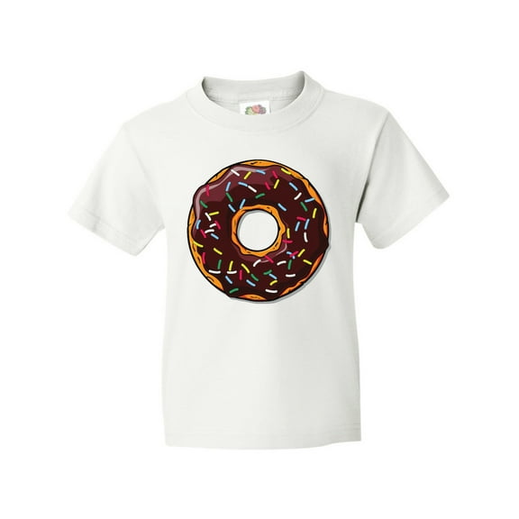 Inktastic Chololate Donut with Sprinkles Youth T-Shirt