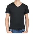 thumbnail image 1 of SHCKE Men's Casual Solid Undershirt V Neck Slim Fit T-Shirts Breathable Quick Dry T-Shirt, 1 of 5