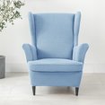 thumbnail image 3 of Wingback Chair Covers Slipcover,2 Piece Stretch Wing Chair Covers,Waterproof Soft Wingback Armchair Slipcover for Living Room and Bedroom, 3 of 8