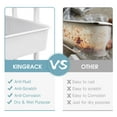thumbnail image 4 of KK KINGRACK Rolling Cart, Utility Cart, Heavy Duty Storage Cart, Metal & Plastic, White, 4 of 7