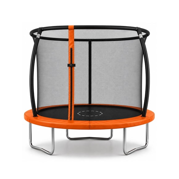 Trampolin Brincolin 08 Pies 2,44 m con Red de Seguridad, Certificacion ASTM, Estructura de Acero Reforzado Anticorrosivo y Lona con Resistencia UV