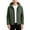 Army Green, variant on Men's Hooded Fleece Jacket with Full-Zip Front and Integrated Hand Warmer Pockets - Perfect for Autumn Outdoor Adventures, Cool Weather Hiking, and Casual Weekend Wear