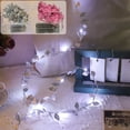 thumbnail image 1 of Bowayaoa 20 LED Leaf Light String, 86.6in Pin K Silver Fairy Twinkle Vine Lights, Battery Operated DIY Home Wall Decor, 1 of 7