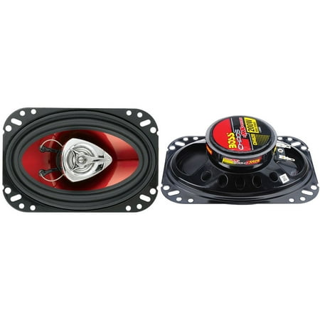 2) New BOSS CH4620 4x 6" 200W 2 Way Car Coaxial Audio Speakers Stereo PAIR Red