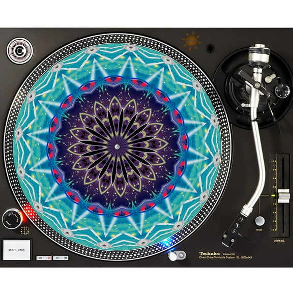 KuzmarK™ 12" DJ Turntable Slipmat - Space Attack