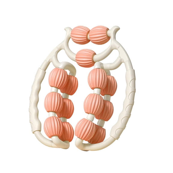 15 Wheels Muscle Roller, Leg Massager Muscle Relaxation Stretching Roller Foam Roller Deep Tissue Massager for Thigh Arms Leg Waist, Orange