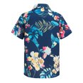 thumbnail image 2 of Arshiner Boys Hawaiian Tropical Short Sleeve Button Down Shirt for 4-14 Y | Kid Summer Casual Floral Beach Shirts with Chest Pocket for School Vacation, 2 of 6