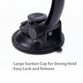 thumbnail image 6 of Dash Car Mount for Google Pixel 5a 5G Phone - Windshield Holder Strong Grip Cradle Swivel Dock Z1O, 6 of 11