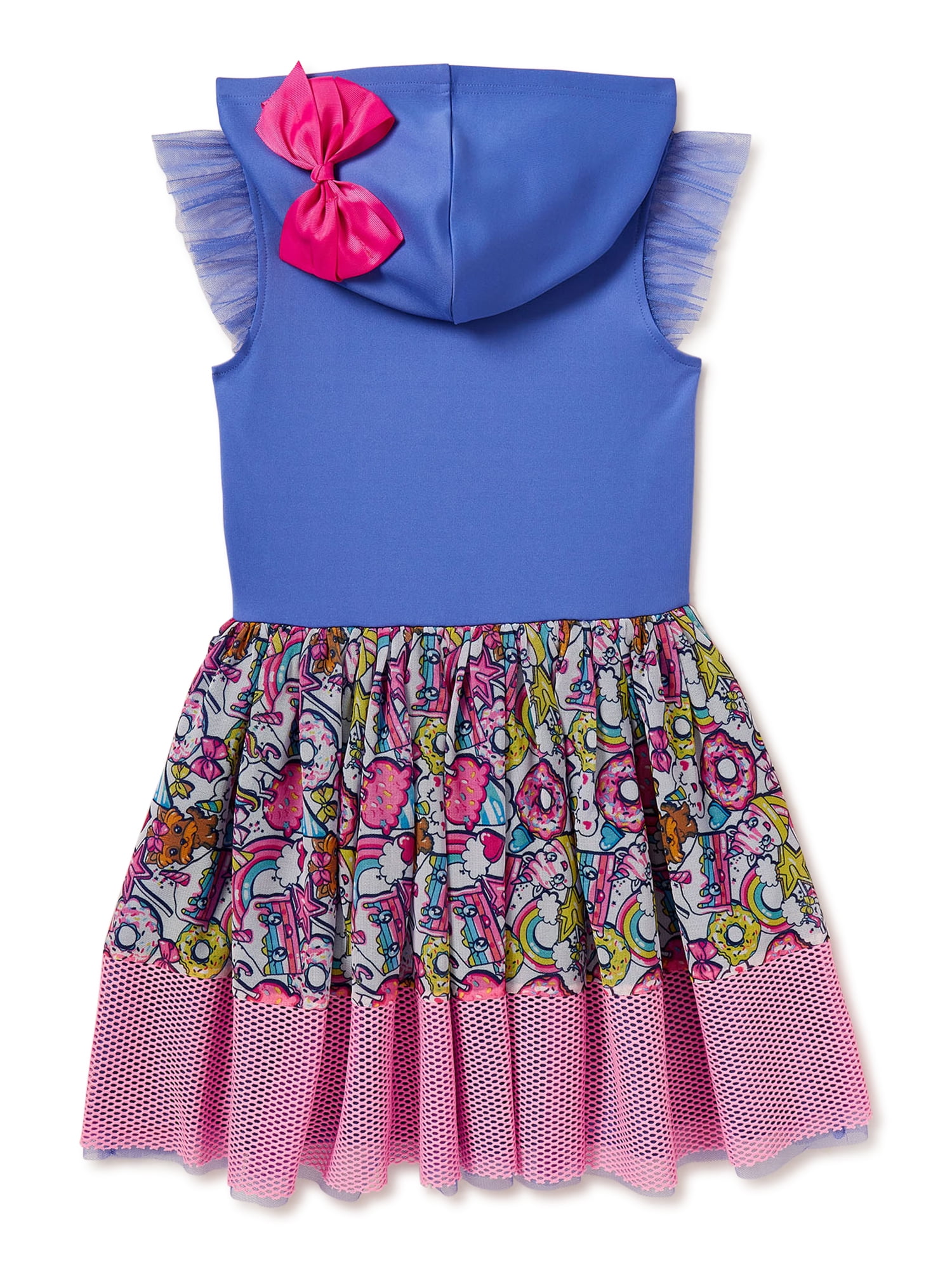 Jojo siwa embellished short cold top shoulder sleeve tutu dress girls