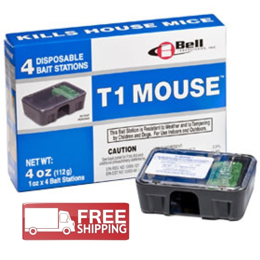 T1 Mouse Bait Stations with 0.01% Bromethalin, 4 count ::   325.653.1300