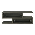 thumbnail image 2 of TV Stand with Cantilever Open Shelving and S Shape, Brown- Saltoro Sherpi, 2 of 5