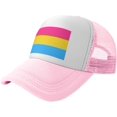 thumbnail image 1 of Pansexual Pride Flag Mesh Back Trucker Cap Baseball Cap, 1 of 8