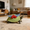 thumbnail image 5 of Shadoumai Knitted Turtle Sweater for Pet Tortoise Cute Warm Shell for Small Turtle for Christmas Halloween Party Photo (L-Yellow), 5 of 5