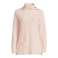thumbnail image 5 of Martha Stewart Everyday Women's Side Button Cowl Neck Sweater, 5 of 5