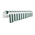 thumbnail image 7 of Awntech 20' x 10' Maui Manual Patio Retractable Awning, Forest/White Stripe, 7 of 7