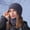 Grey, variant on Winter Set with Contrast Cuffs on Beanie Matching Scarf Modern Look for Trendsetters Hat Scarf