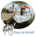 thumbnail image 3 of Shisuyan Stainless Steel Cam Cleat Rope Cleat Fairlead Leading Ring Ball Bearing Line Quick Fixing Boat Cleat Accessory For Sailing Kayak Canoe, 3 of 9