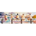 thumbnail image 2 of West, Ronald 24x11 White Modern Wood Framed Museum Art Print Titled - On the Jetty II, 2 of 4