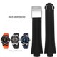 thumbnail image 3 of Correa de reloj impermeable de goma convexa de alta calidad de 24 mm x 12 mm para hombre Oris 7730 7740 Correa de silicona Cierre plegable de acero inoxidable, 3 of 5