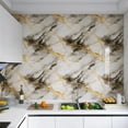 thumbnail image 5 of Kitchen marble wall stickers waterproof and oil-proof thick stickers stove countertop protective film self-adhesive wallpaper, 5 of 10
