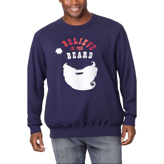 KingSize Men's Big & Tall Graphic Fleece Sweatshirt