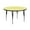 Yellow, variant on Flash Furniture Wren 42'' Round Grey Thermal Laminate Activity Table - Height Adjustable Short Legs