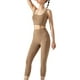 thumbnail image 3 of Txlixc Chaleco deportivo femenino, chaqueta de cuello cuadrado con estera extraible Txlixc  moda, 3 of 8