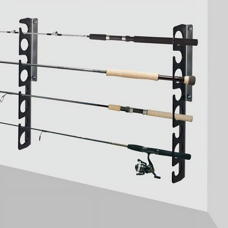 Wall or Ceiling Fishing Rod/Pole Rack Holder Storage Hook Hanger