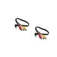 thumbnail image 5 of Right Angle 3.5mm to 3RCA Audios Cable 1/8inch TRRS Male to 3RCA Female Cord for Home Theater Devices and Screens, 5 of 11