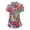 Multicolour, variant on Trendfront Womens Golf Polo Shirts Short Sleeve Buttoned Placket Retro Groovy Psychedelic Printed Top 70s Neon Camo Theme Sport Shirt