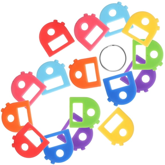 OHOIOLLA Silicone Key Covers 16Pcs Round Assorted Color For Key Identification And Protection