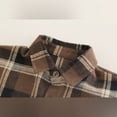 thumbnail image 6 of Toddler Boys Three Piece Outfit Set Plaid Shirt Knitted Vest and Denim Pants Casual Long Sleeve Top and Jeans, 6 of 7