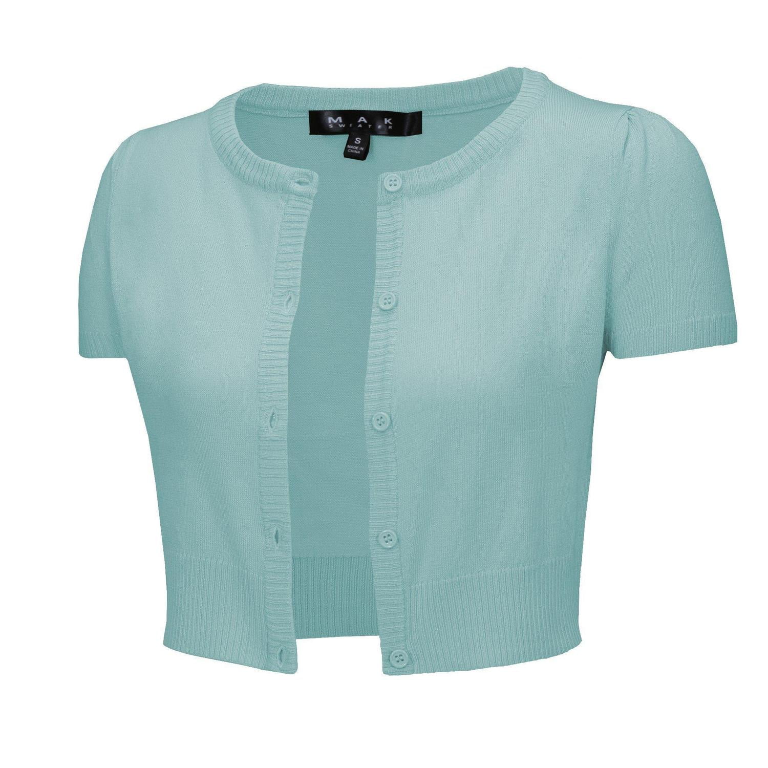 short sleeve cardigan sweater