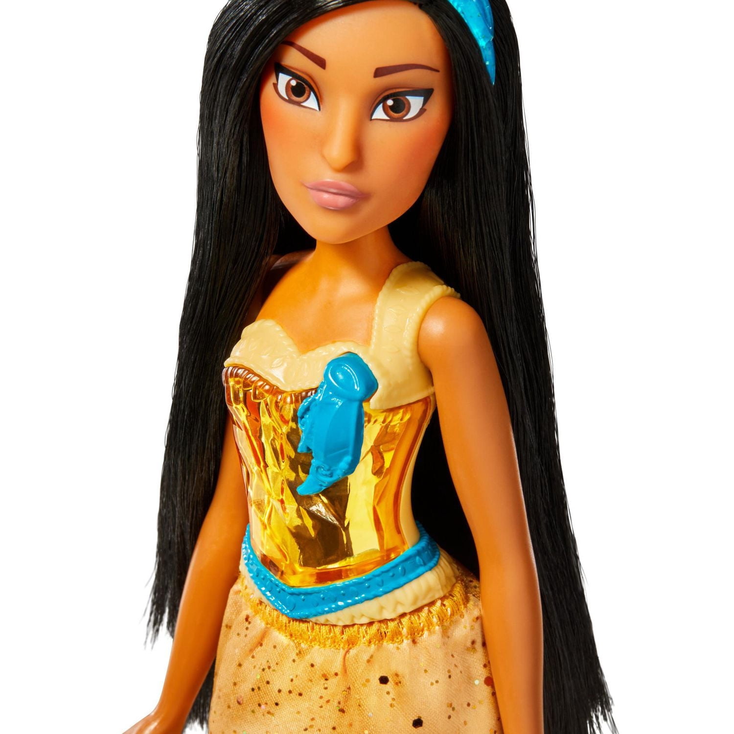 Poupée Disney Princess Royal Shimmer Pocahontas avec jupe et accessoires