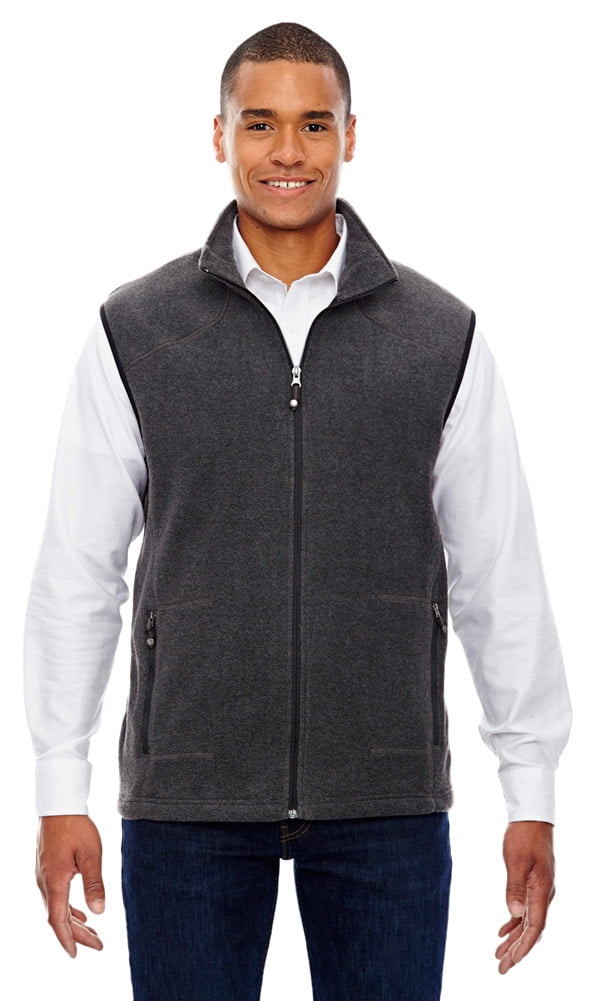 Ash City 88173 Men's Voyage Fleece Vest -Hthr Chrcl -Medium - Walmart.com