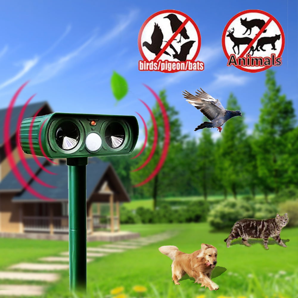 Ultrasonic defense animal repeller Animal defense with solar motion detector  for garden | Walmart Canada