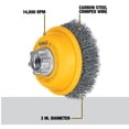 thumbnail image 3 of Cepillo de alambre ondulado DEWALT 7,62 cm x 1,58 cm x 27,94 cm, 3 of 8
