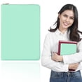thumbnail image 2 of Urbanw A5 Multifunctional Zipper Notebook, Lined Journal Notebook, PU Leather Notebook With 200 Pages Lined Paper Document Organizer Mint Green 1Pcs, 2 of 6