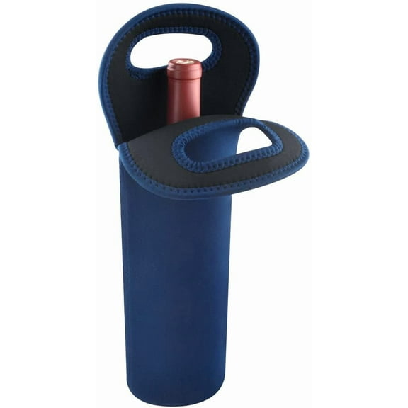 Wine Travel Carrier & Cooler Bag, Wine bottle Carrying Tote Picnic Cooler, Water, Drinks, Beer Bottle Insulated, Neoprene Hand Bag for Travel with Secure Carry Handle